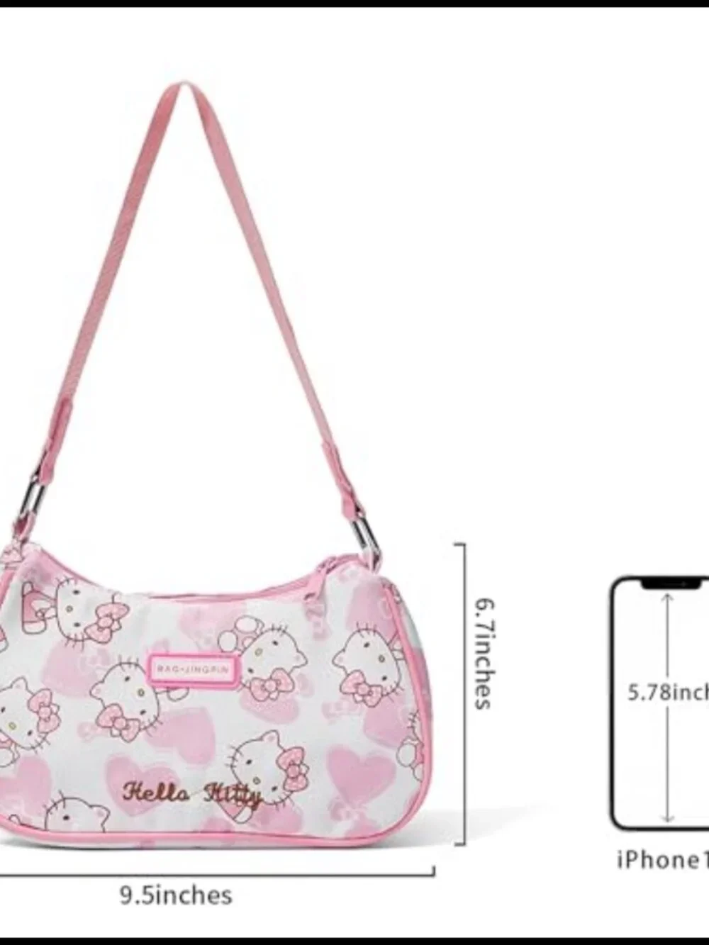 Mini PU Hobo Crossbody Bag Cute Shoulder Bag Vegan Gift for Women